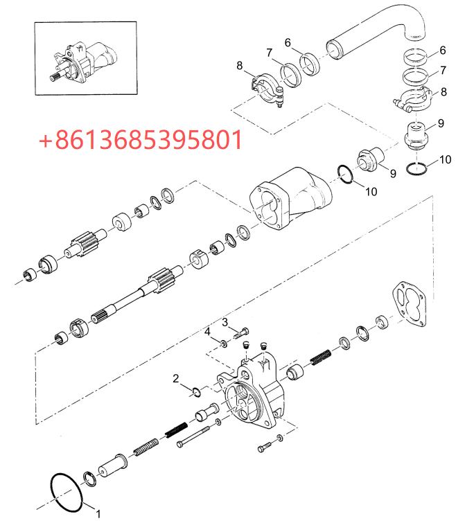 60138682 Pressure regulating valve and feed pump assembly