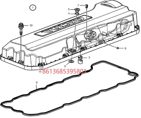 60349716 Valve cover assembly