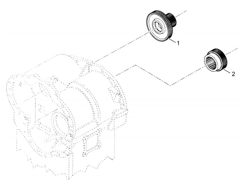 60138840 Three-stage transmission gear set