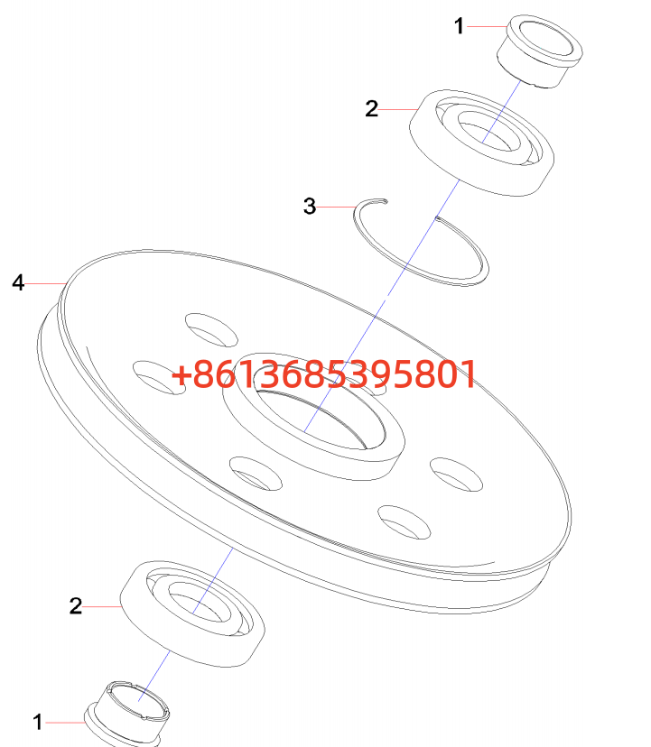 #10004223 Small pulley assembly