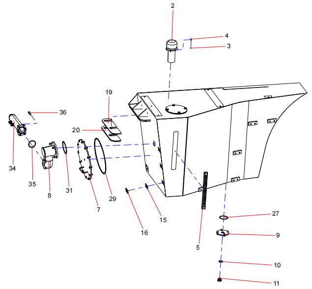 13434390 Hydraulic tank assembly