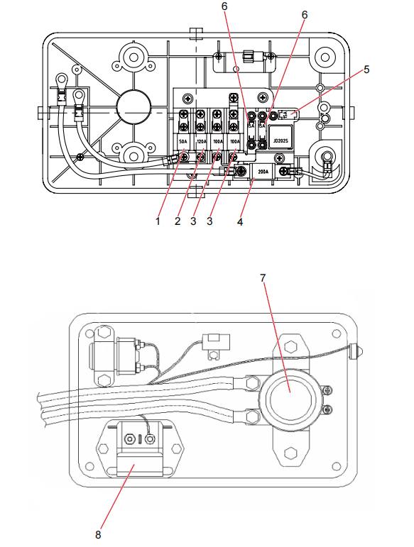 60034670 Chassis power distribution box assembly