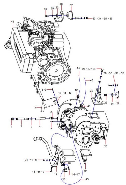 13571912 Engine and transmission assembly