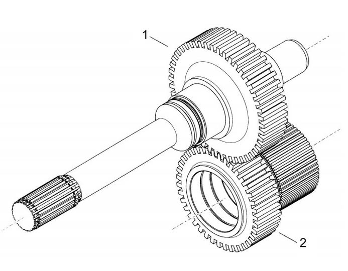 60138822 Power input gear set